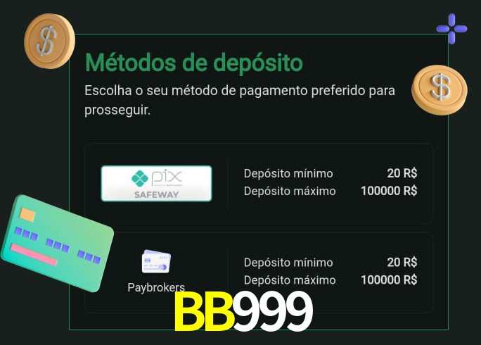 O cassino BB999 oferece uma grande variedade de métodos de pagamento
